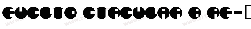 Euclid Circular B Re字体转换
